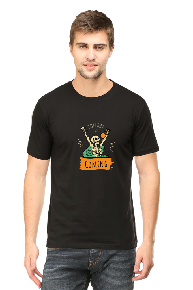 Printed T Shirts for Men holidays coming Printed t-Shirts Customised