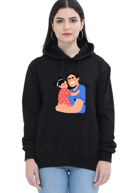 hoodies for women's dad and daughter printed womens hoodies