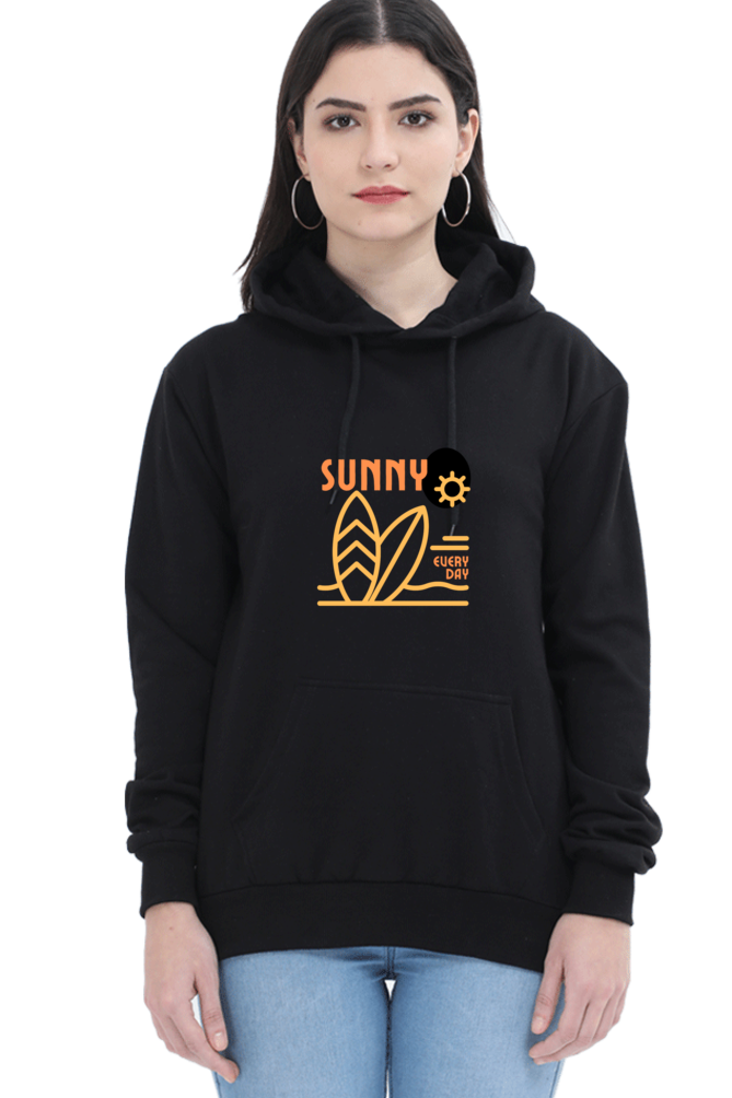 hoodies for women sunny printed hoodie