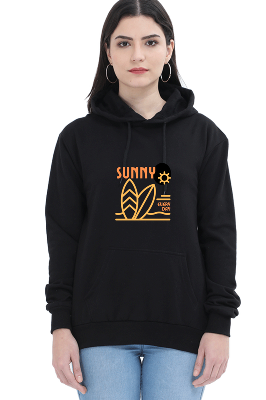 hoodies for women sunny printed hoodie