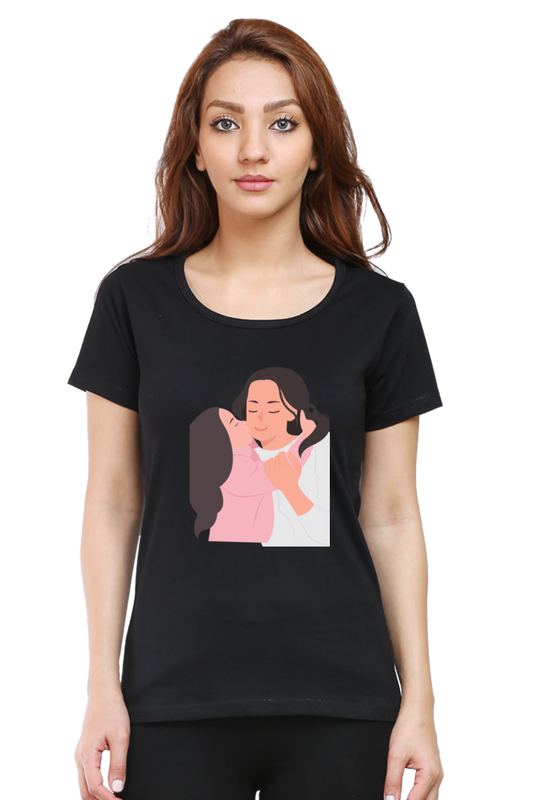 printed t shirts for women mom and daughter printed t shirts ladies