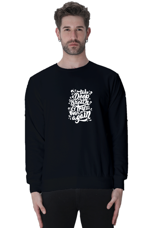 sweatshirts for men deep breath grey sweatshirt men