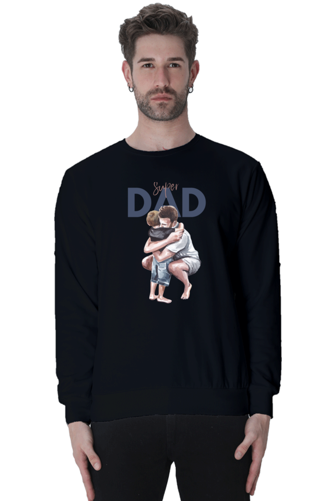 sweatshirts for men super dad sweatshirts for men white