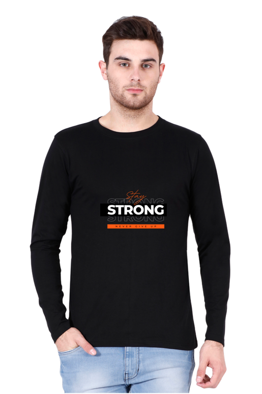 Printed Full Sleeve T Shirts stay strong Full Sleeve Plain T Shirts