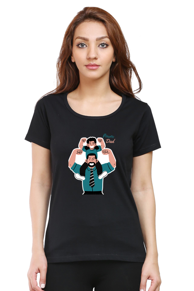 printed t shirts for women power dad print to t shirt