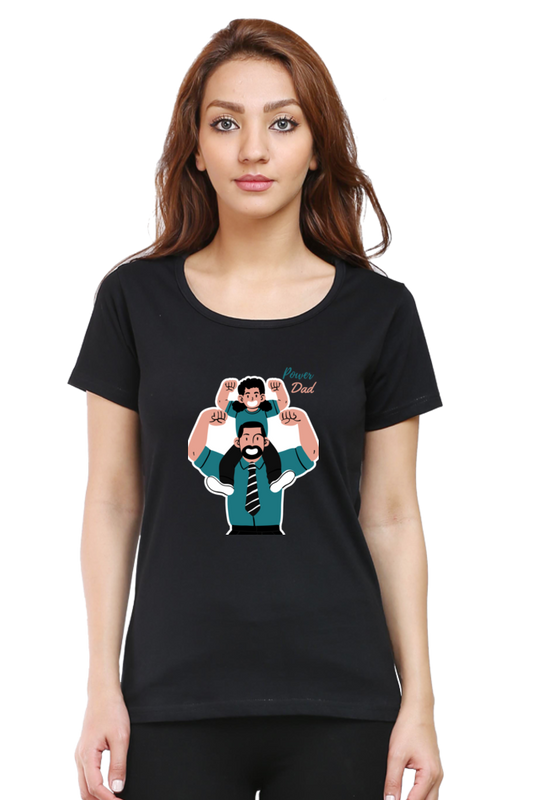 printed t shirts for women power dad print to t shirt