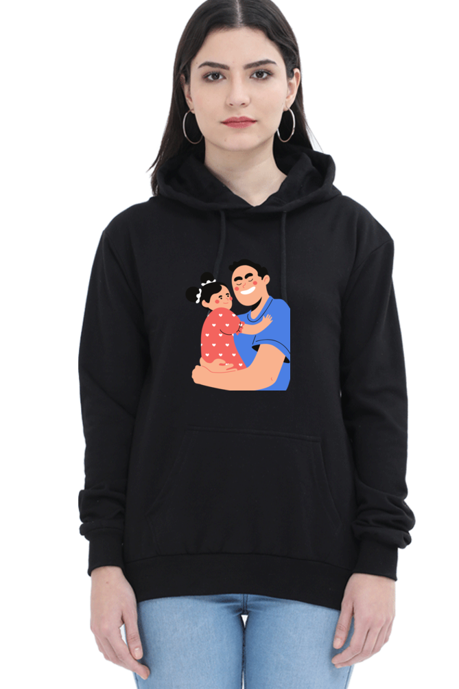 hoodies for women's dad and daughter printed hoodie