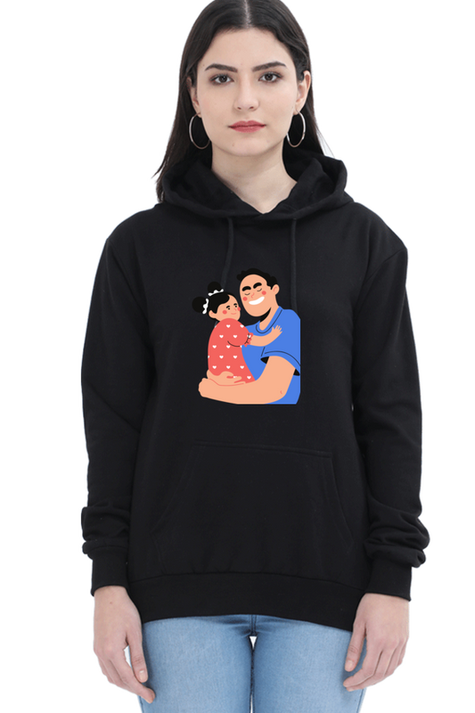 hoodies for women's dad and daughter printed hoodie