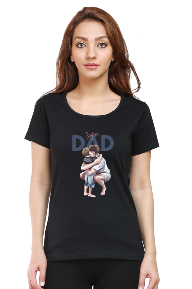 printed t shirts for women super dad printed t shirts ladies