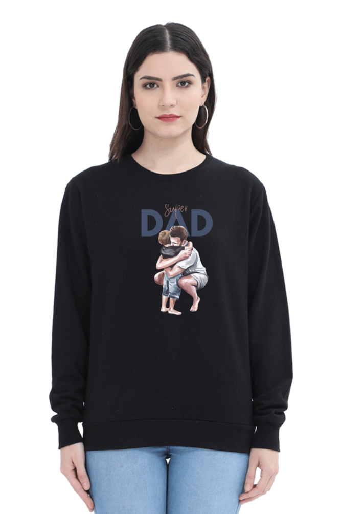 sweatshirts for women super dad black sweatshirt women