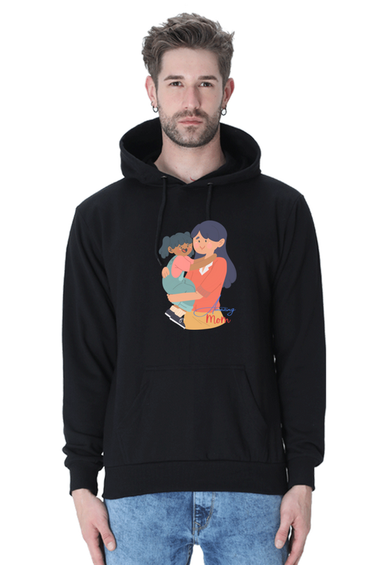 Hoodies Essential amazing mom Hoodies With Print On Black