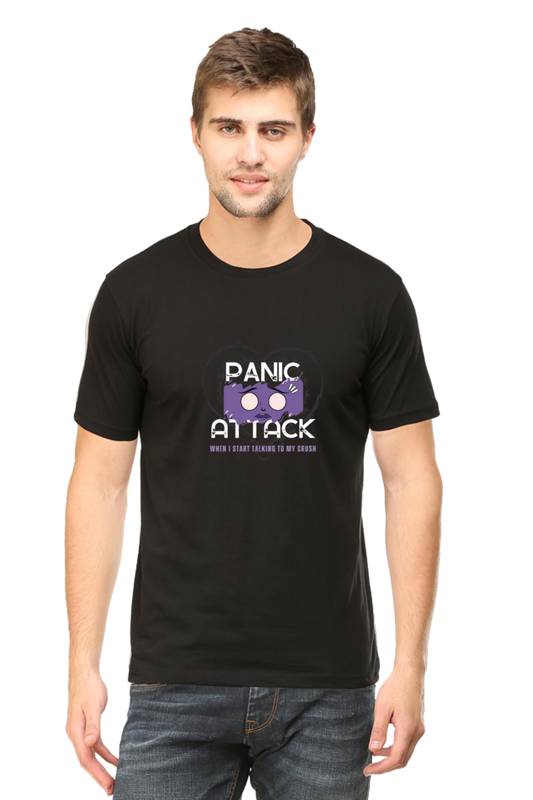 Printed T Shirts for Men panic attack Printed t-Shirts Customised