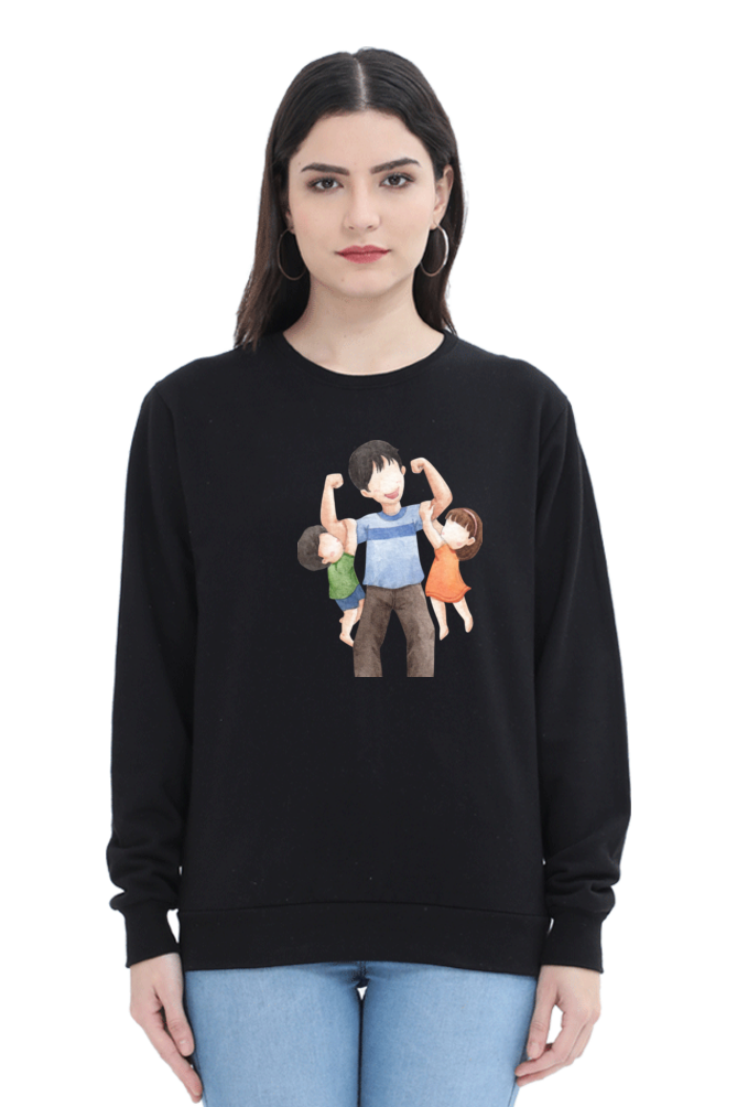 sweatshirts for women dad daughter and son black sweatshirt women