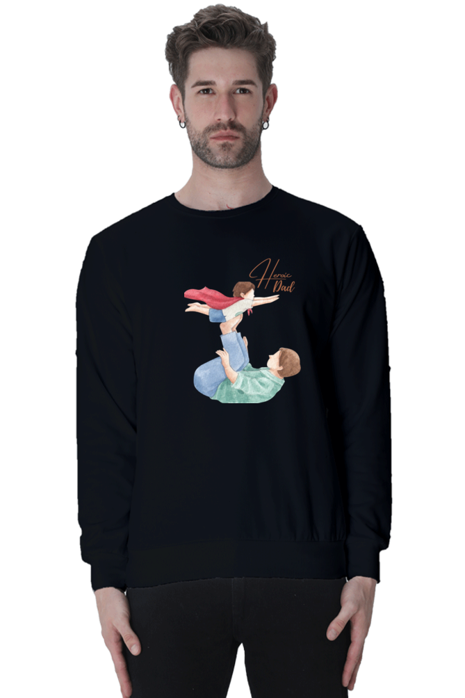 sweatshirts for men heroic dad sweatshirts for men