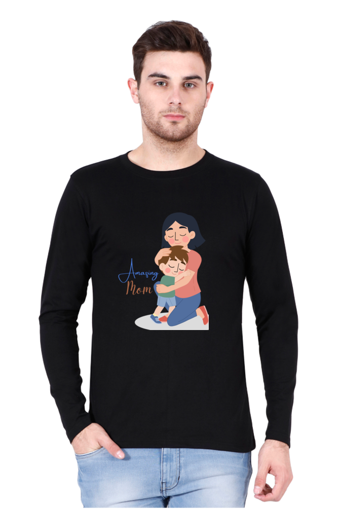 Printed Full Sleeve T Shirts amazing mom Full Sleeve Plain T Shirts