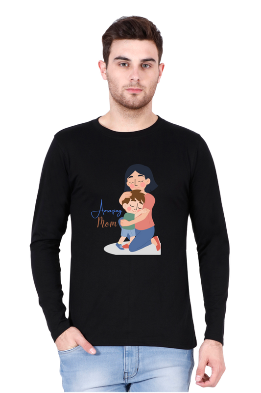 Printed Full Sleeve T Shirts amazing mom Full Sleeve Plain T Shirts