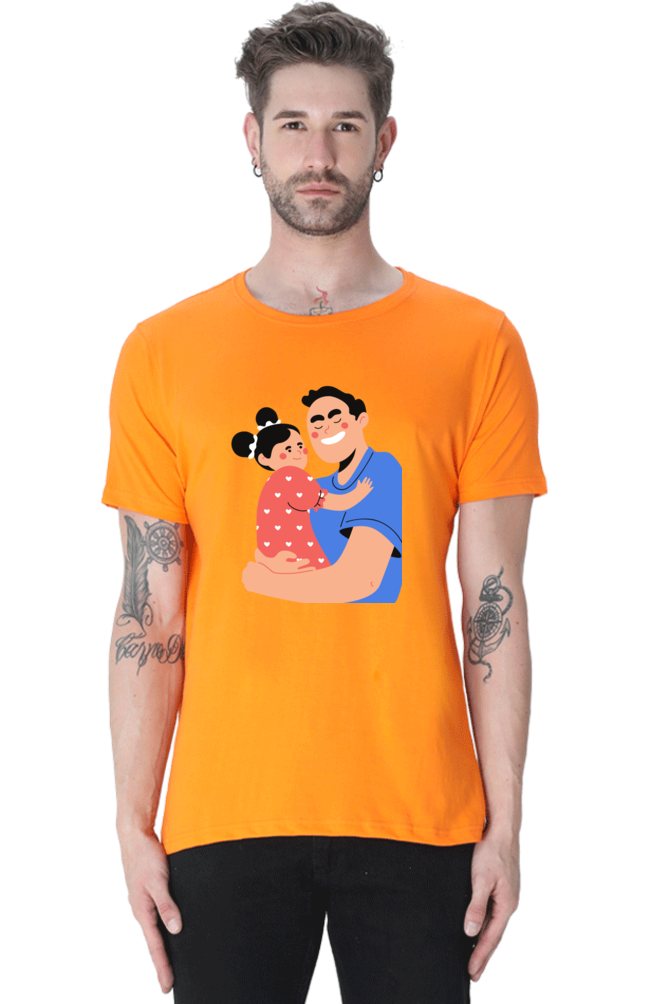 Print To t Shirt daughter and dad Printed T Shirts for Men