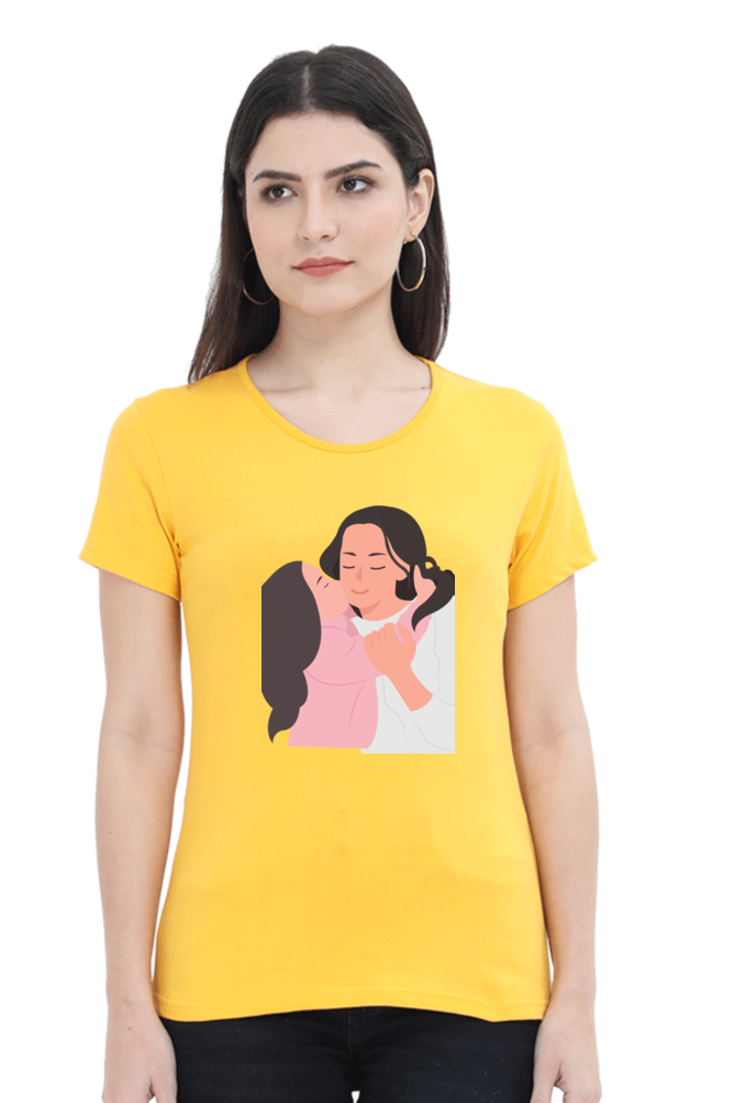 printed t shirts for women mom and daughter printed t shirts ladies