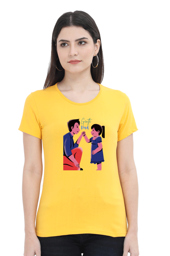 printed t shirts for women gentle dad print to t shirt