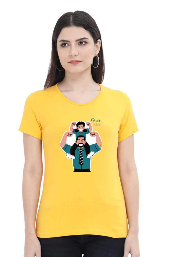 printed t shirts for women power dad print to t shirt