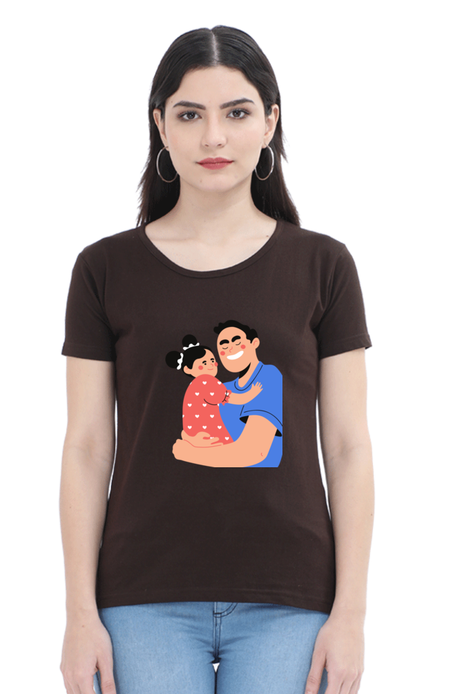 printed t shirts for women dad & daughter printed t shirts customised