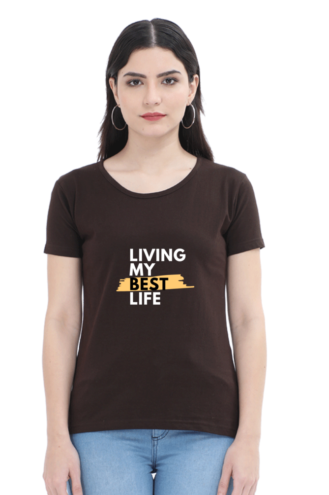 printed t shirts for women living my best life printed t shirts ladies