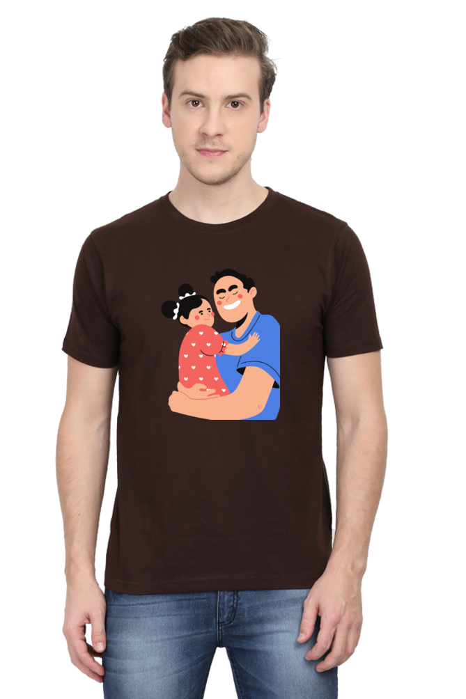 Print To t Shirt daughter and dad Printed T Shirts for Men