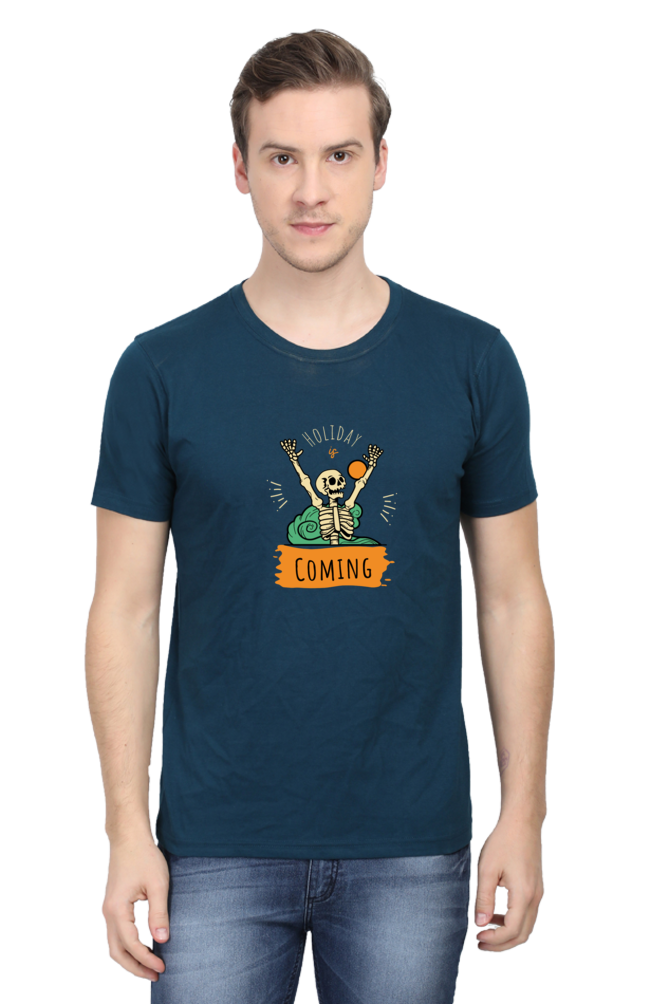 Printed T Shirts for Men holidays coming Printed t-Shirts Customised