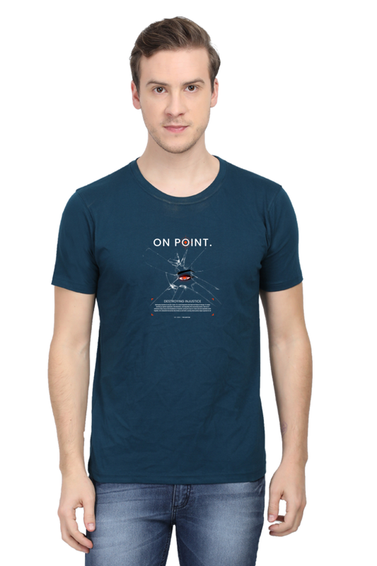 Printed T Shirts for Men on point Printed t-Shirts Black