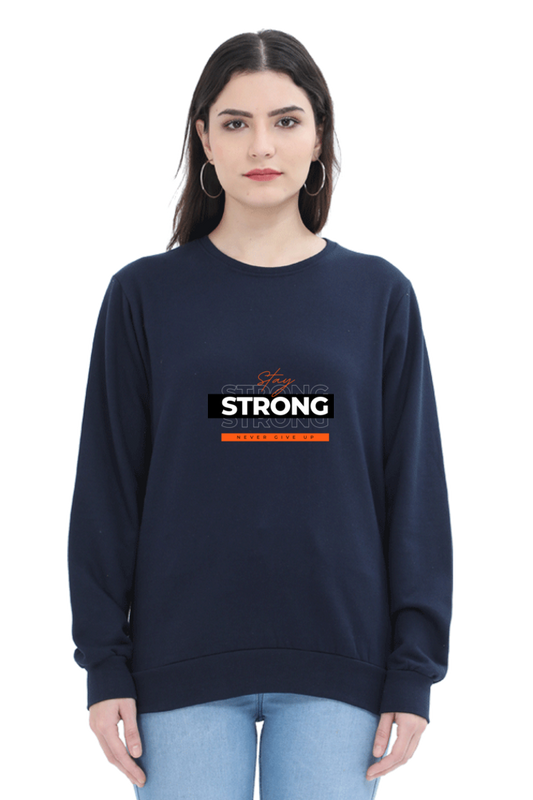 sweatshirts for women stay strong black sweatshirt women