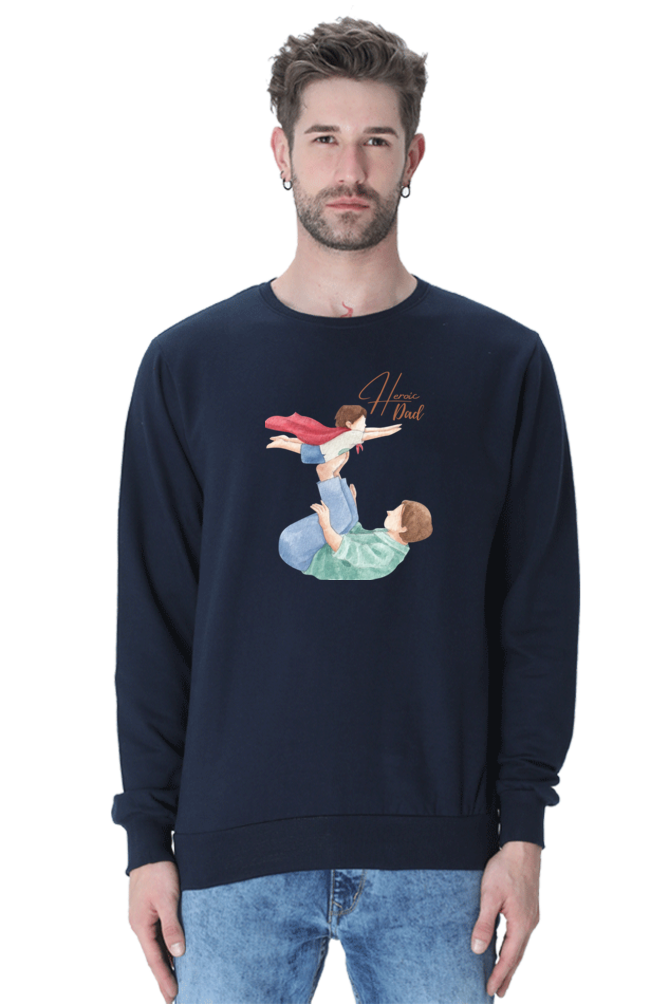 sweatshirts for men heroic dad sweatshirts for men