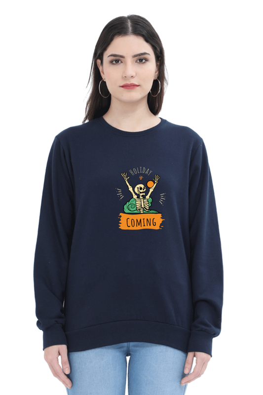 sweatshirts for women holidays coming black sweatshirt women