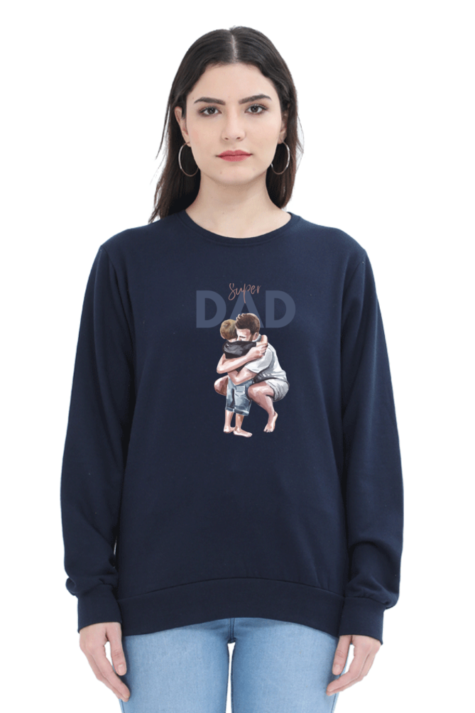 sweatshirts for women super dad black sweatshirt women