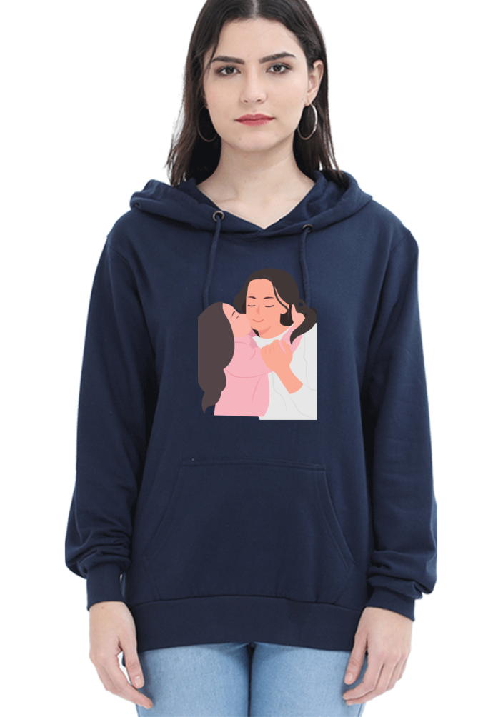 hoodies for women's mom and daughter printed hoodies for women