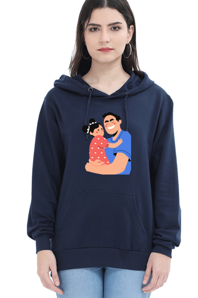 hoodies for women's dad and daughter printed womens hoodies