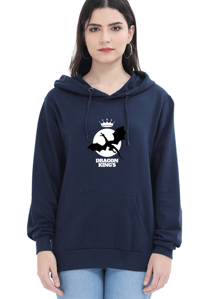 hoodies for women's dragon king printed hoodie