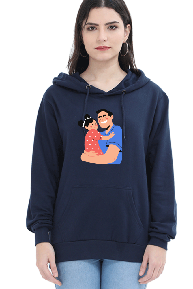 hoodies for women's dad and daughter printed hoodie