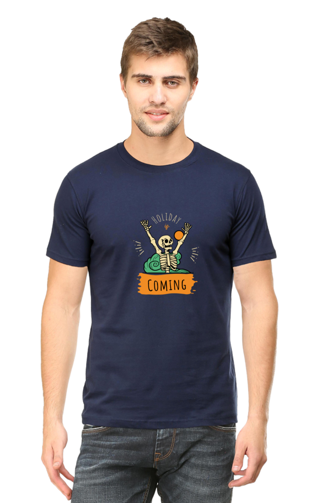 Printed T Shirts for Men holidays coming Printed t-Shirts Customised