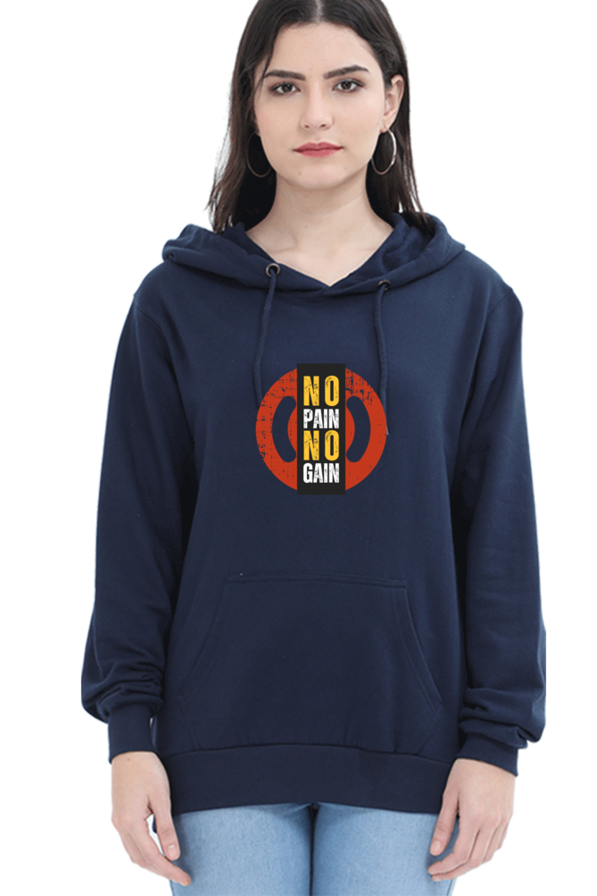 hoodies for women's no pain no gain hoodies for women grey