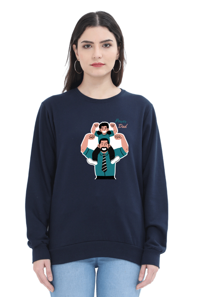 sweatshirts for women power dad sweatshirts for women white