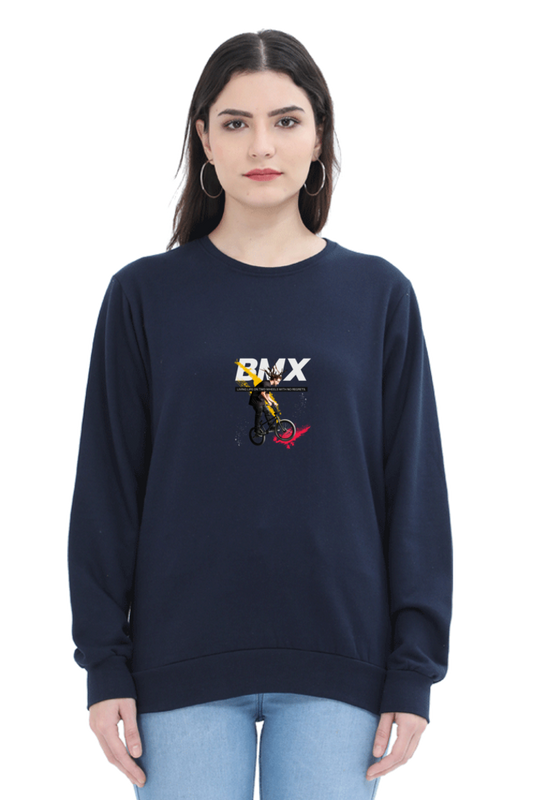 sweatshirts for women BMX round neck sweatshirt women's