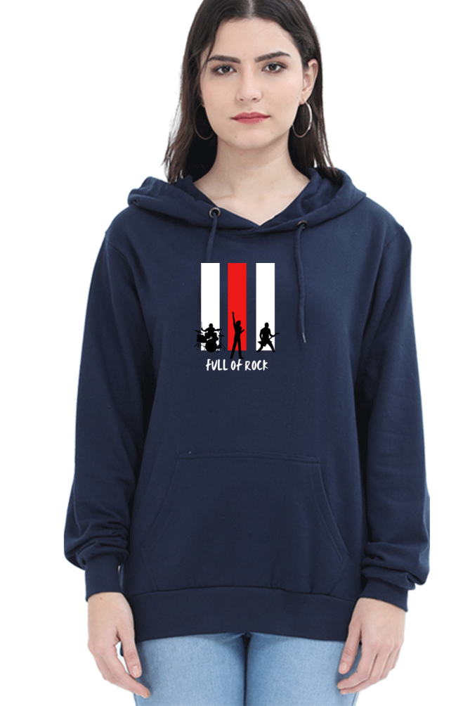 hoodies for women full of rock printed hoodies for women