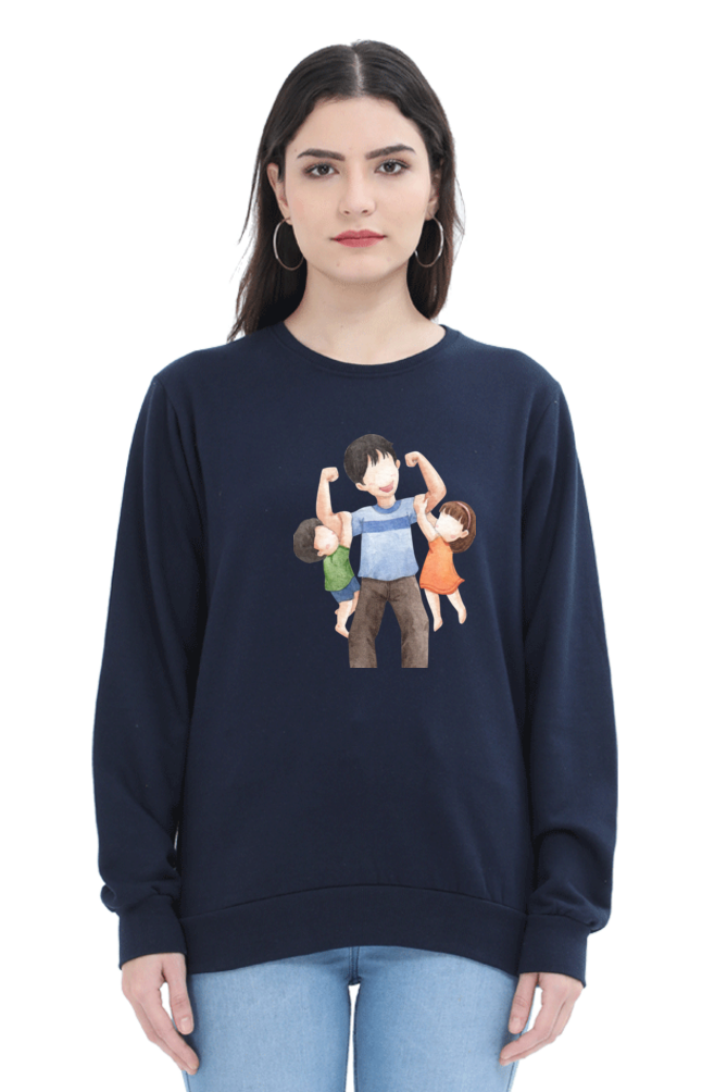 sweatshirts for women dad daughter and son black sweatshirt women