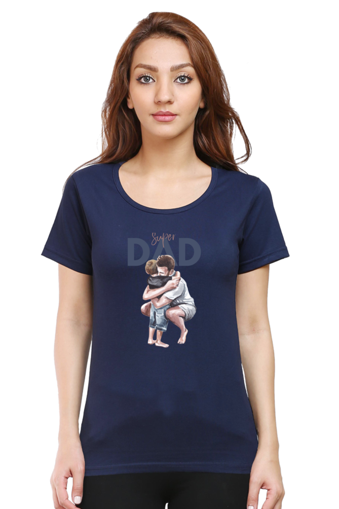 printed t shirts for women super dad printed t shirts ladies