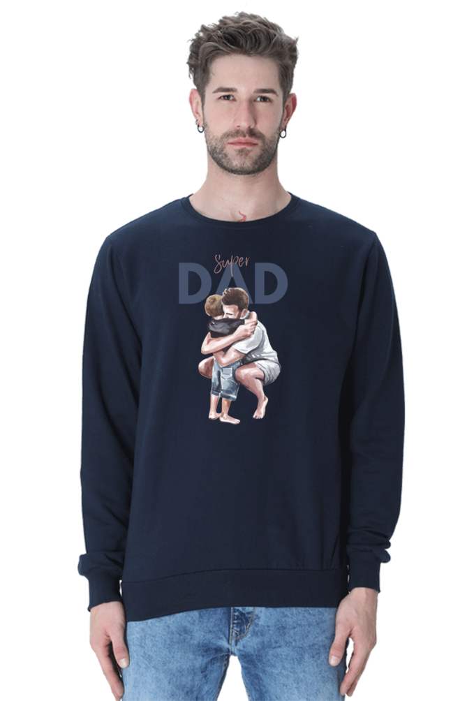 sweatshirts for men super dad sweatshirts for men white