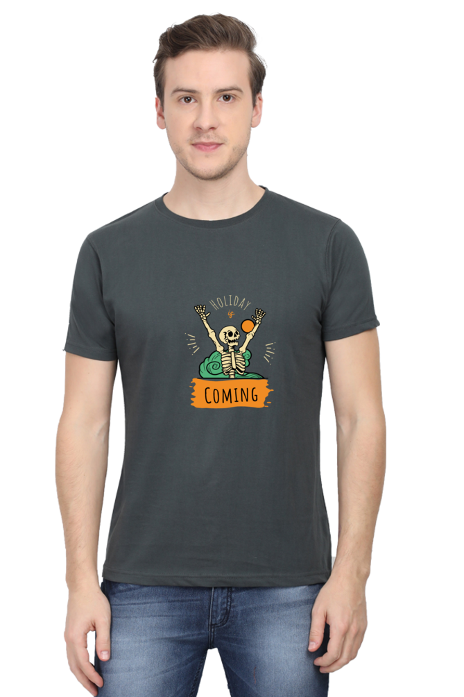 Printed T Shirts for Men holidays coming Printed t-Shirts Customised