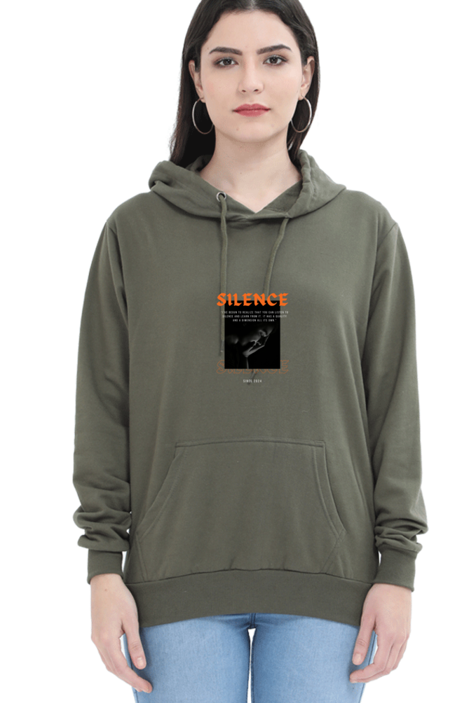 hoodies for women silence printed hoodies for women