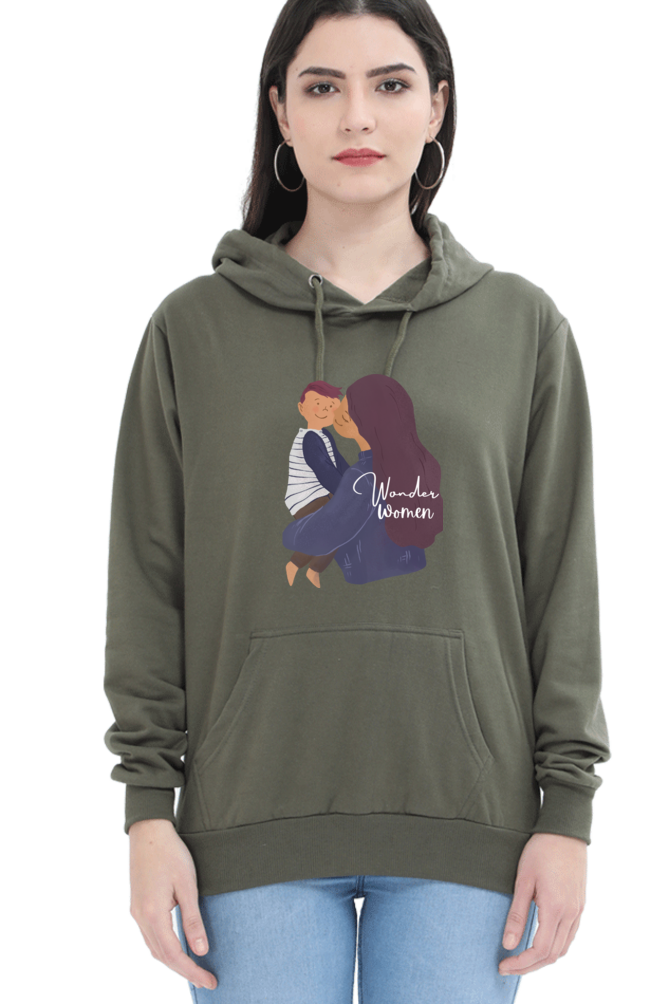 hoodies for women's wonder women printed hoodie