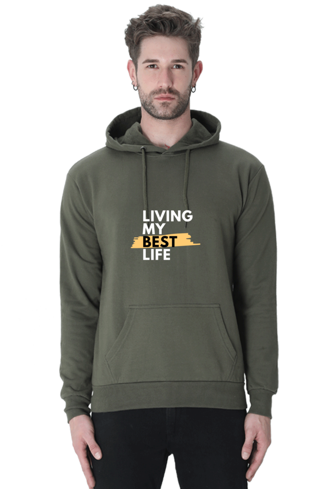 Hoodies Essential living my best life hoodies heavyweight