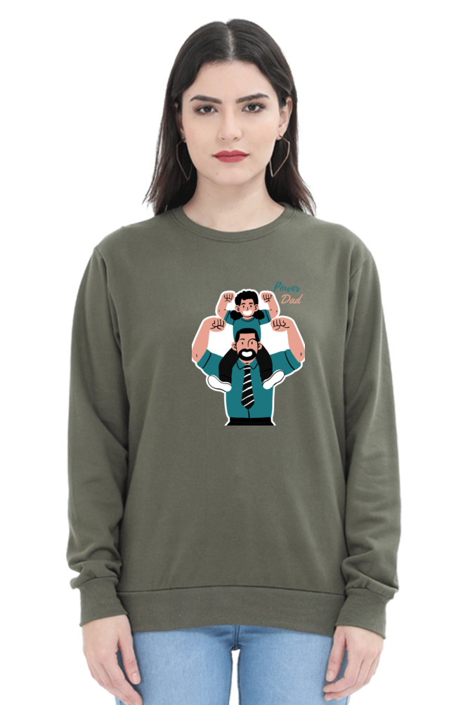 sweatshirts for women power dad sweatshirts for women white